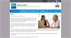 Desktop Screenshot of mipeaceofmind.org